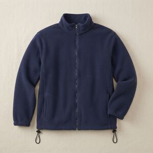 Shaver Lake For Kids Navy Blue Full Zip Fleece Jacket Medium